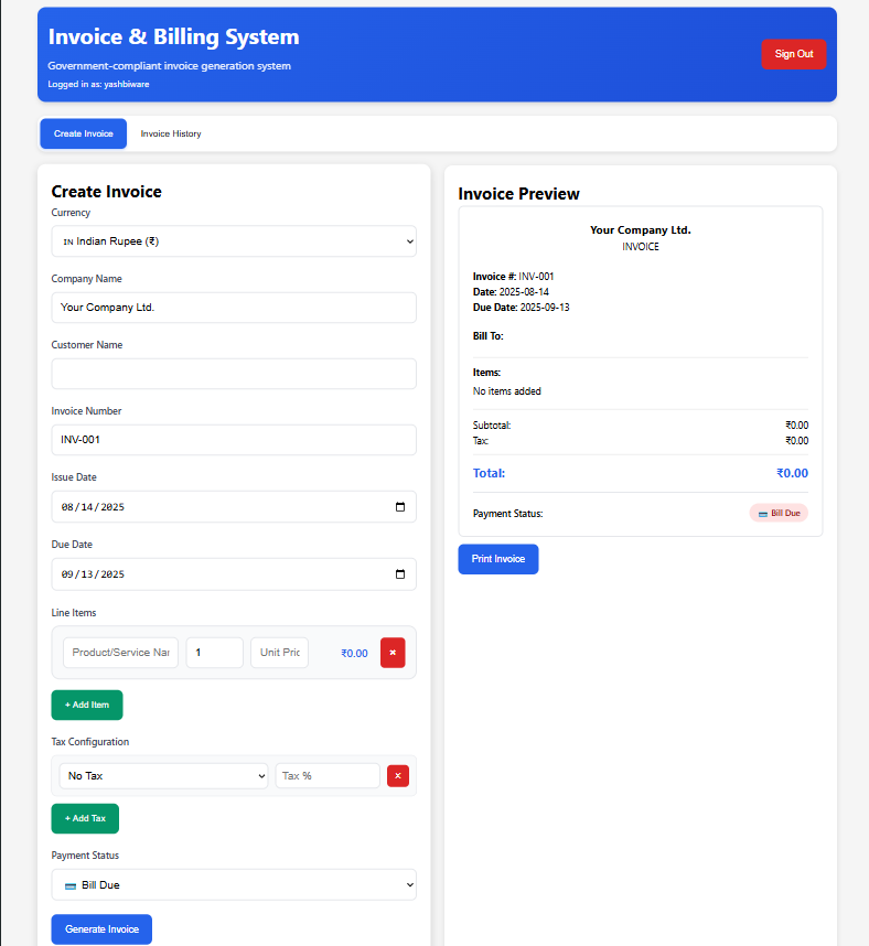 Invoice Generator
